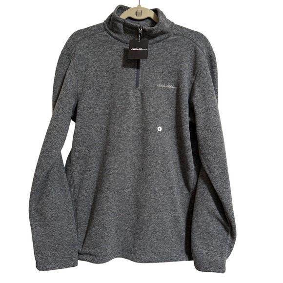 Eddie Bauer Other - Eddie Bauer Mens Quest 1/4 Zip Fleece Pullover Charcoal Heather Gray S